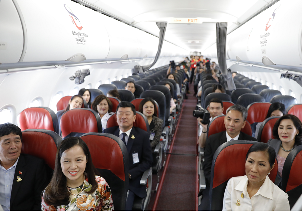 泰国越捷航空印有泰国旅游标志的第二架飞机正式现身 hinh anh 3