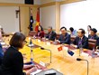 越南国会主席会见澳大利亚教育部长和澳大利亚反对党领袖