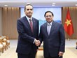 越南政府总理范明政会见卡塔尔外交大臣穆罕默德