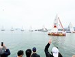 克利伯环球帆船赛11支船队离开下龙湾开始新赛程