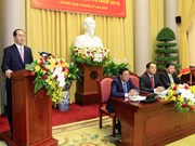 国家主席陈大光出席越南国家主席办公厅2017年工作总结暨2018年任务部署会议（组图）