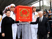 越南国家主席陈大光灵车送别仪式（组图）