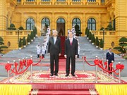 陈大光主席为缅甸总统吴廷觉举行隆重欢迎仪式（组图）