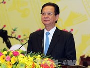 越南政府总理阮晋勇主持招待会 庆祝东盟共同体正式成立和 2016 年丙申年春节