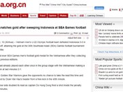 国际媒体发文盛赞越南U22足球队的历史性胜利
