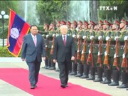 越共中央总书记阮富仲对老挝进行正式友好访问