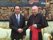 陈大光主席会见罗马天主教皇及梵蒂冈国务卿