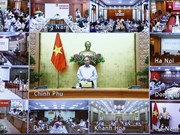 组图：政府总理举行全国抗击新冠肺炎疫情视频会议