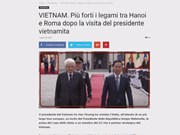 意大利各大媒体机构纷纷报道越南国家主席的访意之旅