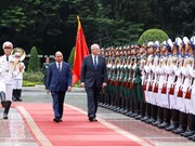 越南政府总理阮春福为澳大利亚总理斯科特·莫里森举行欢迎仪式（组图）