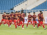 2022年世界杯亚洲区预选赛第二轮比赛：越南队的赛前集训（组图）