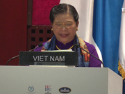 越南国会常务副主席丛氏放在IPU 141上发言
