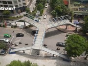 首都河内有史以来最美的Y形步行桥