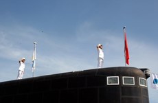 “海防号”184和“庆和号”185潜艇举行国家级升旗仪式