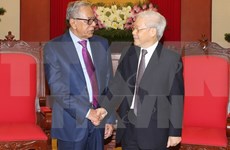 越共中央总书记阮富仲会见孟加拉国总统哈米德