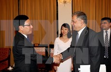 越南政府副总理兼外长会见巴基斯坦外交部副部长
