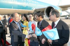 越南国会主席阮生雄抵达纽约 出席第四次世界议长大会