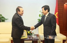 越南通信传媒部部长阮北山会见墨西哥国家通讯社社长