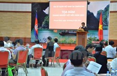 旅居柬埔寨越侨举行2015年企业座谈会