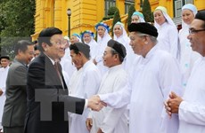 越南国家主席会见高台教圣会人士