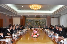 越中陆地基础设施合作工作组第一次部长级会议在北京召开