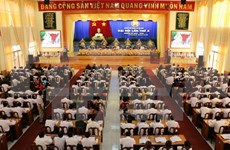 丁世兄同志出席越共安江省第十次代表大会