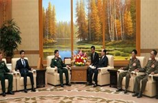 越南人民军队高级政治干部代表团对朝鲜进行正式访问