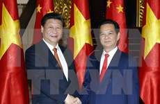 越南政府总理阮晋勇会见中共中央总书记、国家主席习近平