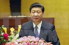 中共中央总书记、国家主席习近平在越南第十三届国会第十次会议上发表讲话