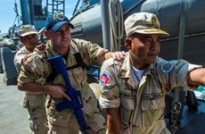 美国与柬埔寨举行联合海上军演