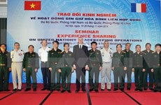 越南与法国交换维护联合国和平的经验