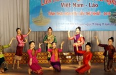 第一次越老友好歌唱联欢会在越南太原省举行