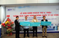 越南岘港国际航空港迎来第600万名游客