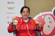 第8届东盟残疾人运动会：越南以18金19银17铜在奖牌榜上居第三位