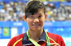 阮氏映圆被评为2015年亚洲最佳五名女游泳运动员之一