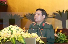 越南高级军事代表团对老挝进行正式友好访问