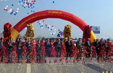 一号国道河内-北江路段升级改造项目通车仪式在北江举行