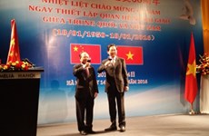 中国驻越大使馆举行庆祝越中建交66周年招待会