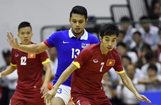 五人制足球友谊赛：越南队5比4力擒马来西亚队