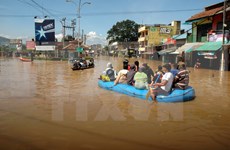 印尼洪水泛滥 3000多人流离失所