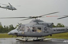 印度尼西亚一架军用直升机坠毁13人遇难