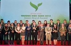 越南50家企业获“2015年绿色商标”殊荣