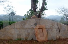 越南宣光省首次发现古石磬