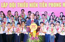 越南国家主席陈大光：为少年儿童全面发展提供平等机会