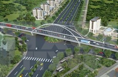 越南海防市兴建通往海防海港体系的立交桥