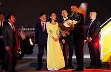 美国媒体密集报道美国总统奥巴马访越之旅