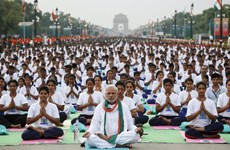 越南参加在印度举行的国际瑜伽日