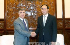 越南国家主席陈大光会见阿根廷和缅甸驻越南大使