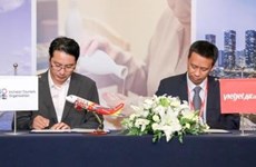越捷航空公司同韩国仁川观光公社签署合作协议