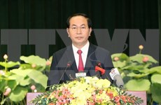 陈大光主席出席西贡-嘉定市正式命名为胡志明市40周年纪念活动